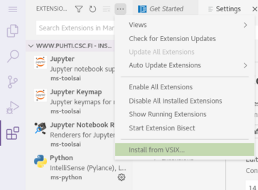installing VSIX