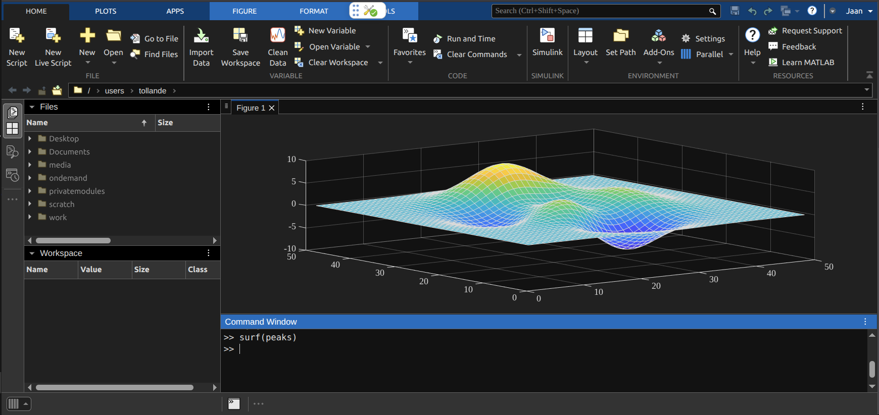 MATLAB web application