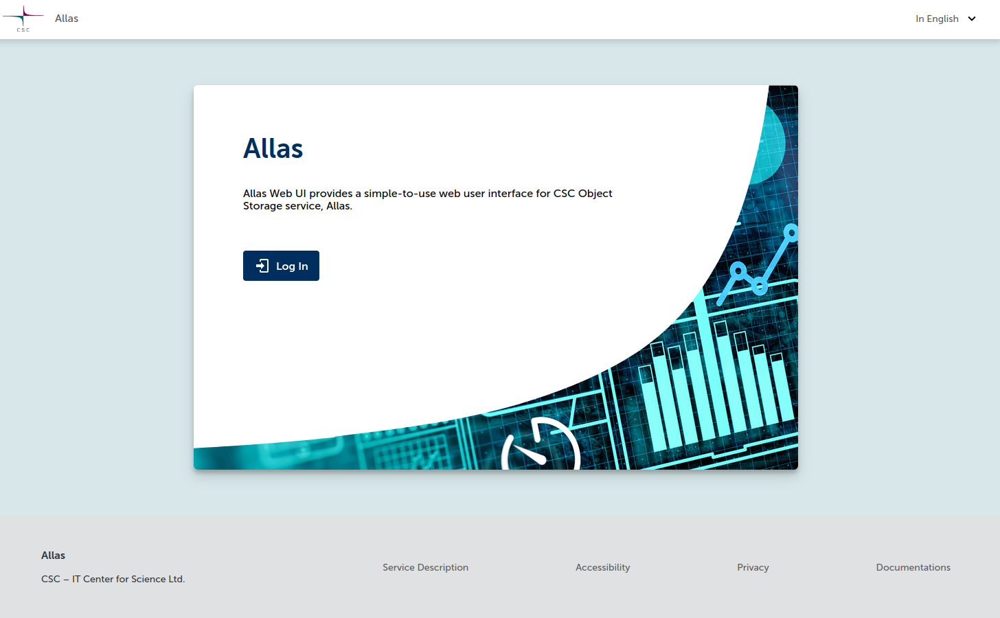 Allas Web UI Login