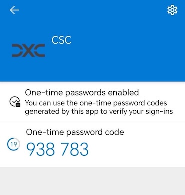 tunnistautumissovelluksen näyttö