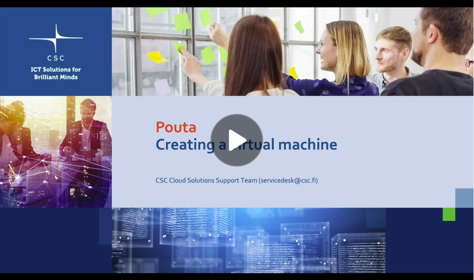 Pouta - Virtuaalikoneen luominen