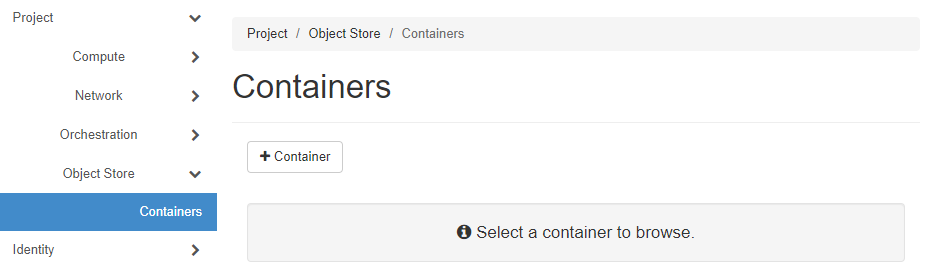 "Säiliön luominen"