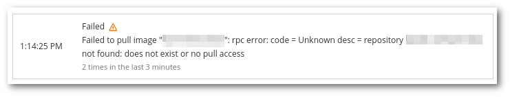 Imagen imurointi epäonnistui