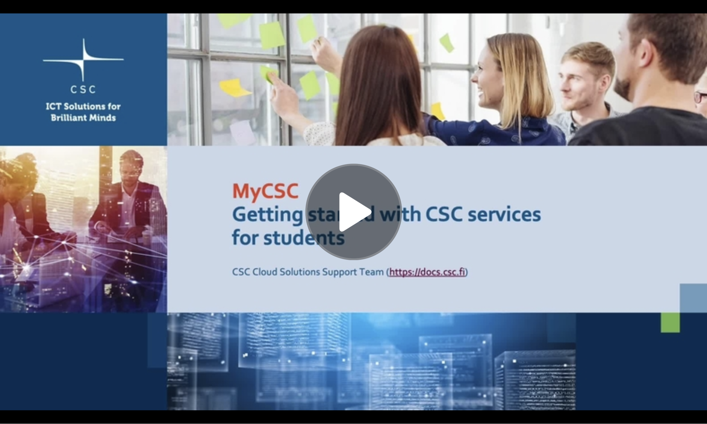 MyCSC - Getting started with CSC services for students