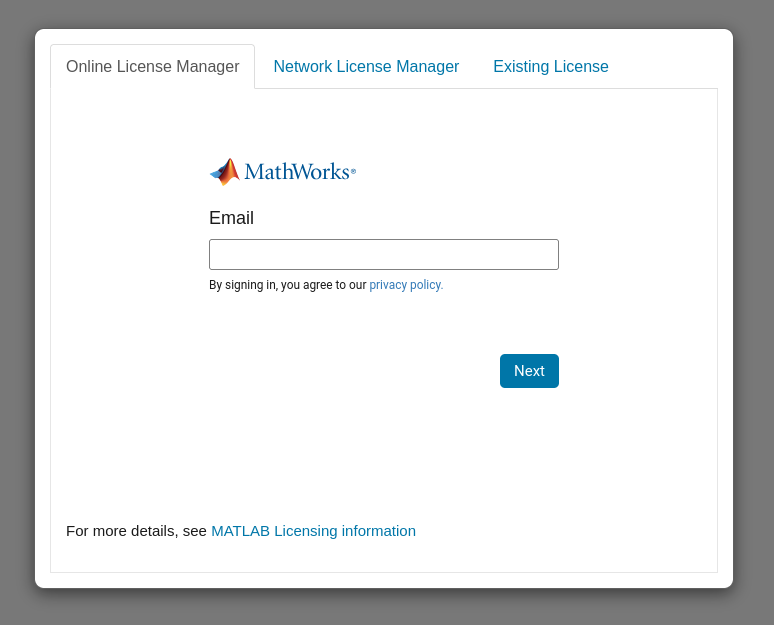 MATLAB form options