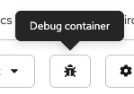 debug container